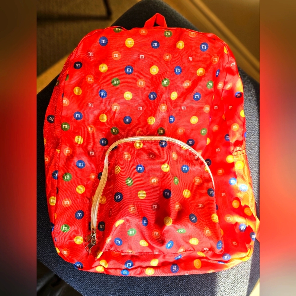 Vintage Packable M&M's Nylon Backpack